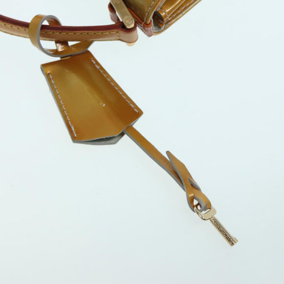 LOUIS VUITTON Monogram Vernis Spring Street Hand Bag Gris M91029 LV Auth 86516