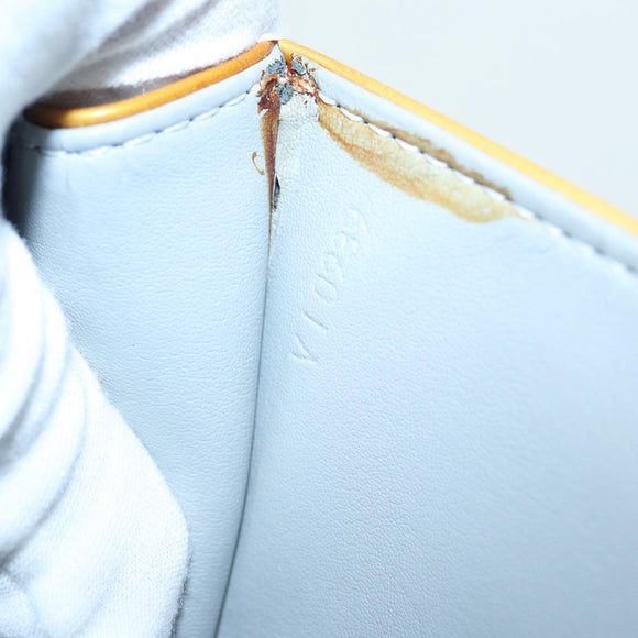 LOUIS VUITTON Monogram Vernis Spring Street Hand Bag Gris M91029 LV Auth 86516