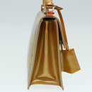 LOUIS VUITTON Monogram Vernis Spring Street Hand Bag Gris M91029 LV Auth 86516-4