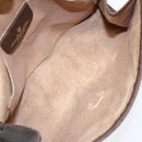 GUCCI GG Supreme Web Sherry Line Clutch Bag Brown 156 01 030 Auth 86523-10