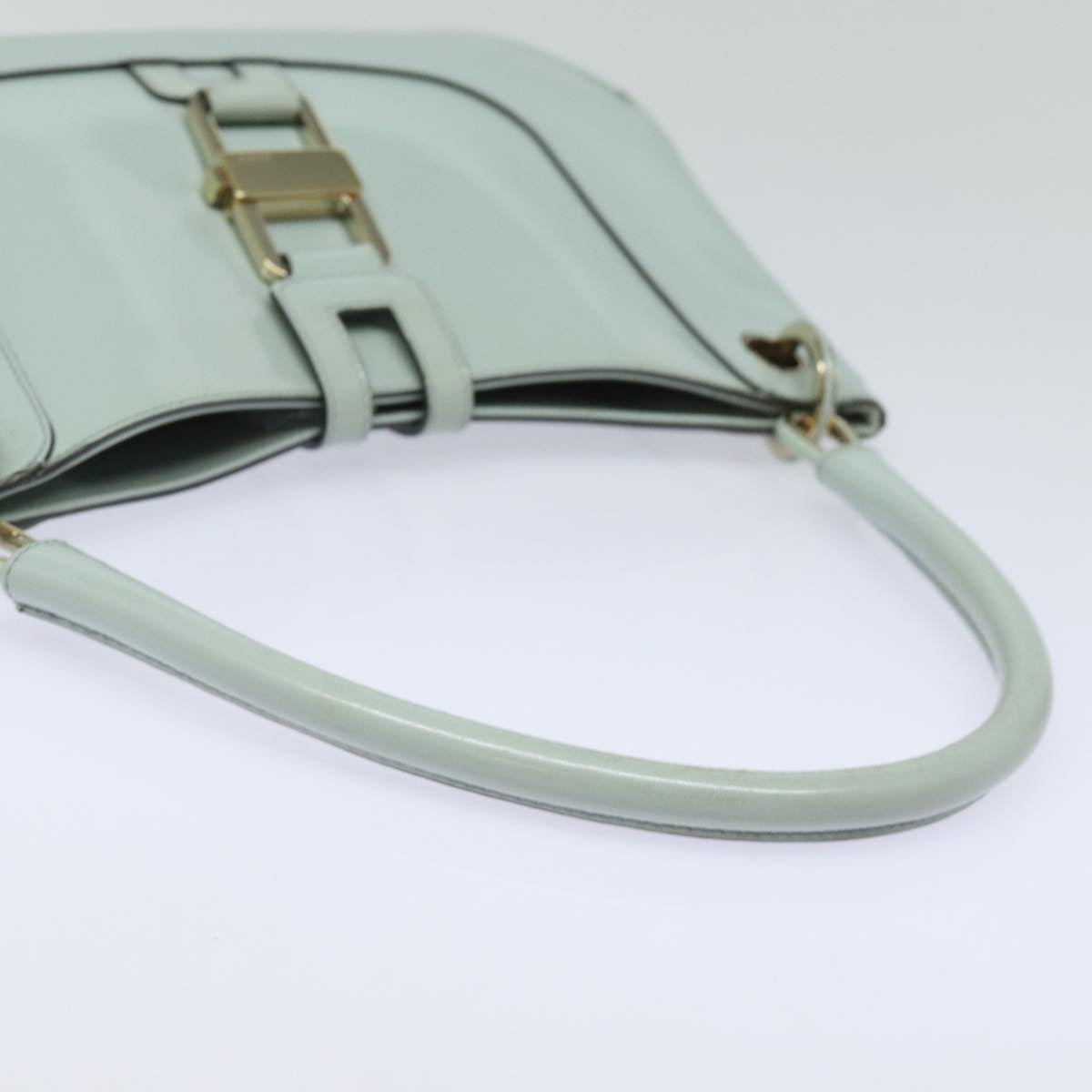 GUCCI Shoulder Bag Enamel Blue Gold 001 4150 Auth 86524