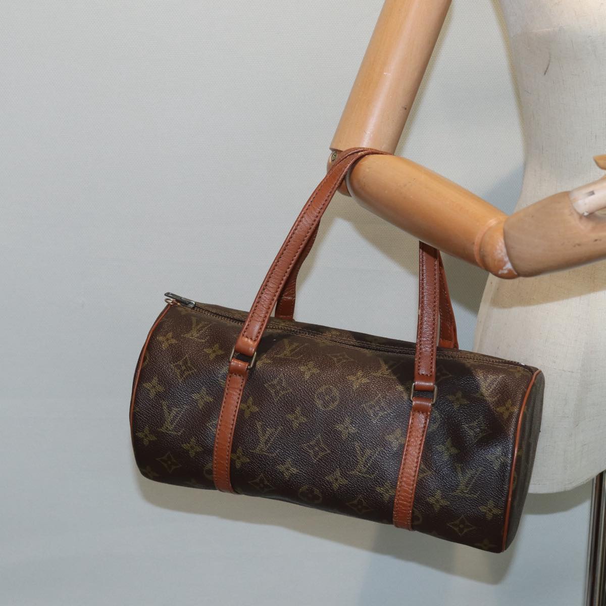 LOUIS VUITTON Monogram Papillon 30 Hand Bag M51385 LV Auth 86539