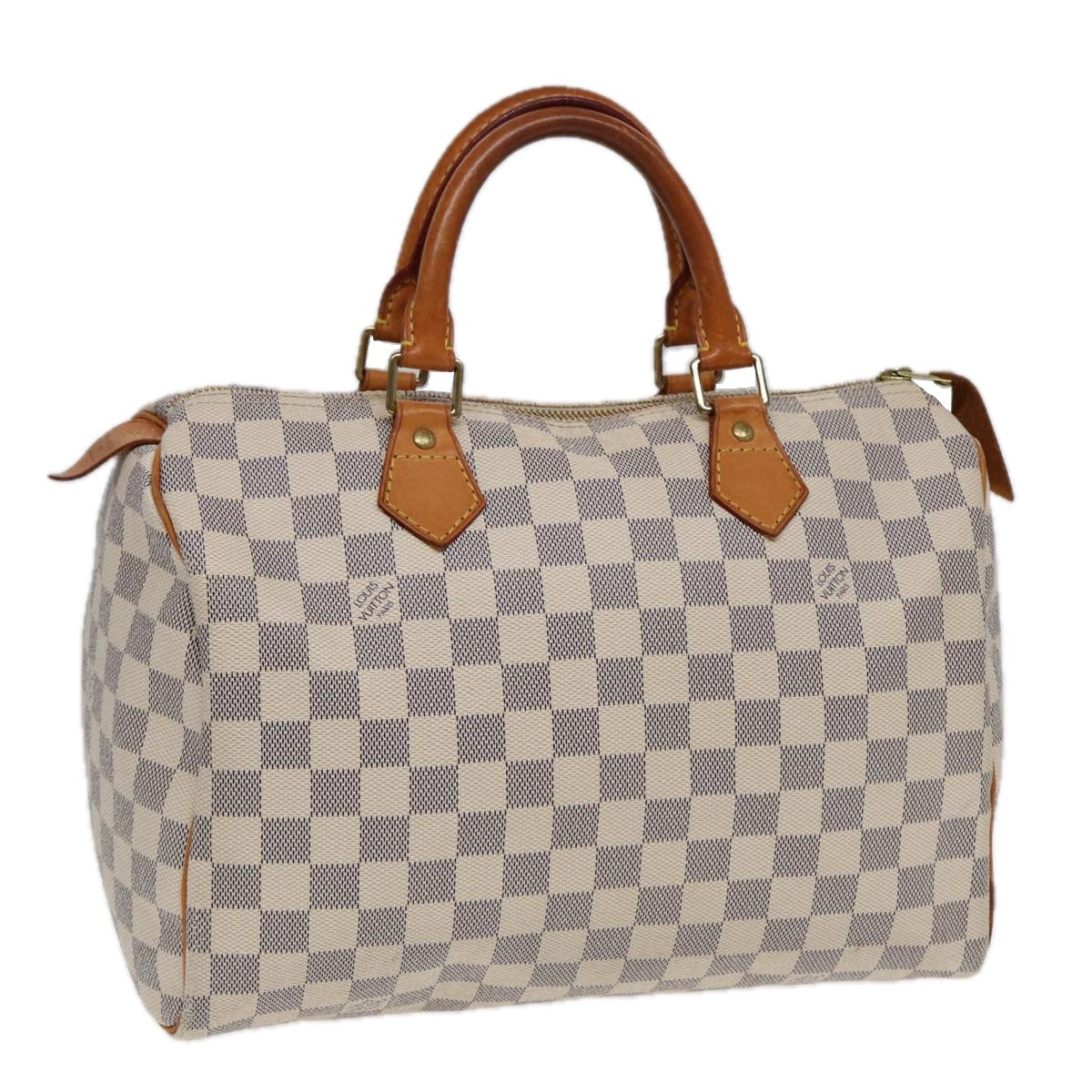 LOUIS VUITTON Damier Azur Speedy 30 Hand Bag N41533 LV Auth 86568