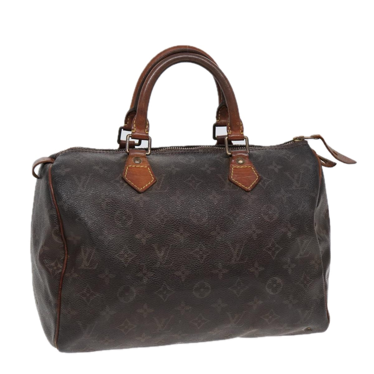 LOUIS VUITTON Monogram Speedy 30 Hand Bag M41526 LV Auth 86570