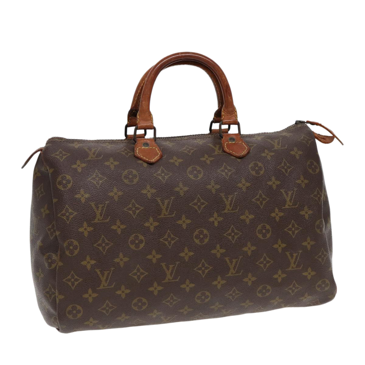 LOUIS VUITTON Monogram Speedy 35 Hand Bag Vintage M41524 LV Auth 86576