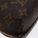 LOUIS VUITTON Monogram Trousse Demi Ronde Cosmetic Pouch M47520 LV Auth 86597-16