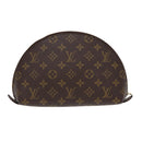 LOUIS VUITTON Monogram Trousse Demi Ronde Cosmetic Pouch M47520 LV Auth 86597-2