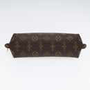 LOUIS VUITTON Monogram Trousse Demi Ronde Cosmetic Pouch M47520 LV Auth 86597-6