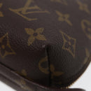 LOUIS VUITTON Monogram Trousse Demi Ronde Cosmetische Etui M47520 LV Auth 86597-7