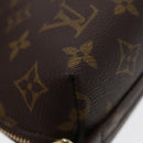 LOUIS VUITTON Monogram Trousse Demi Ronde Cosmetic Pouch M47520 LV Auth 86597-14
