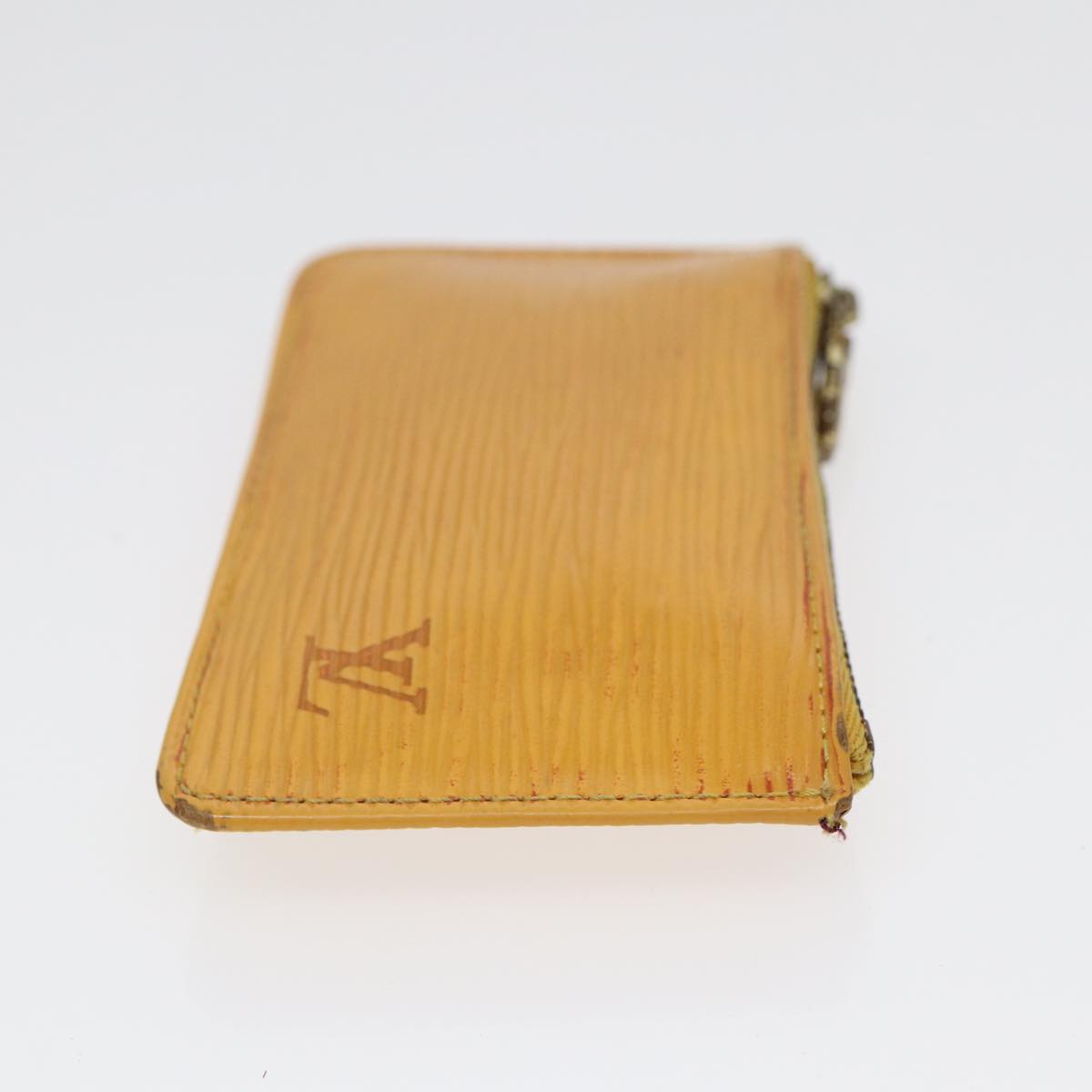 LOUIS VUITTON Epi Pochette Cles Coin Purse Yellow M63809 LV Auth 86604