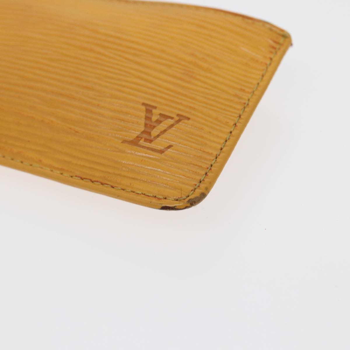 LOUIS VUITTON Epi Pochette Cles Coin Purse Yellow M63809 LV Auth 86604