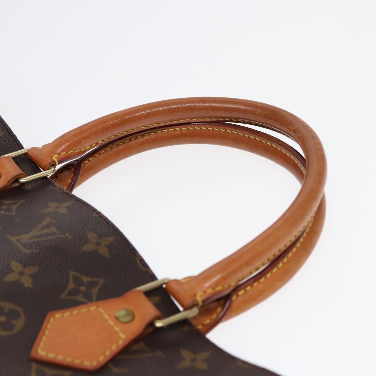 LOUIS VUITTON Monogram Sac Plat Hand Bag M51140 LV Auth 86605