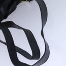 Salvatore Ferragamo Backpack Leather Black Gold Auth 86612-7