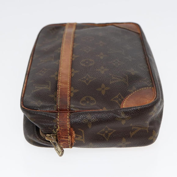 LOUIS VUITTON Monogram Compiegne 28 Clutch Bag M51845 LV Auth 86622