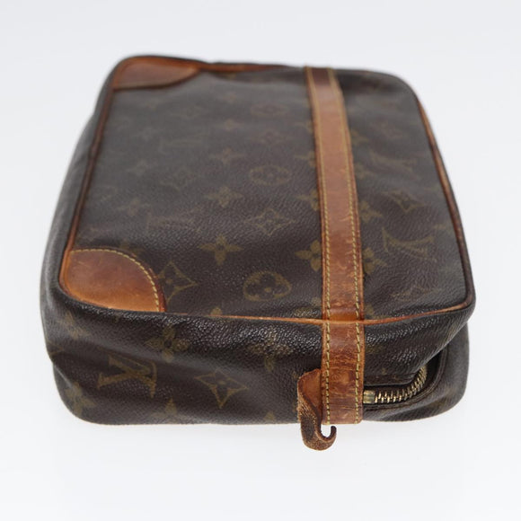 LOUIS VUITTON Monogram Compiegne 28 Clutch Bag M51845 LV Auth 86622