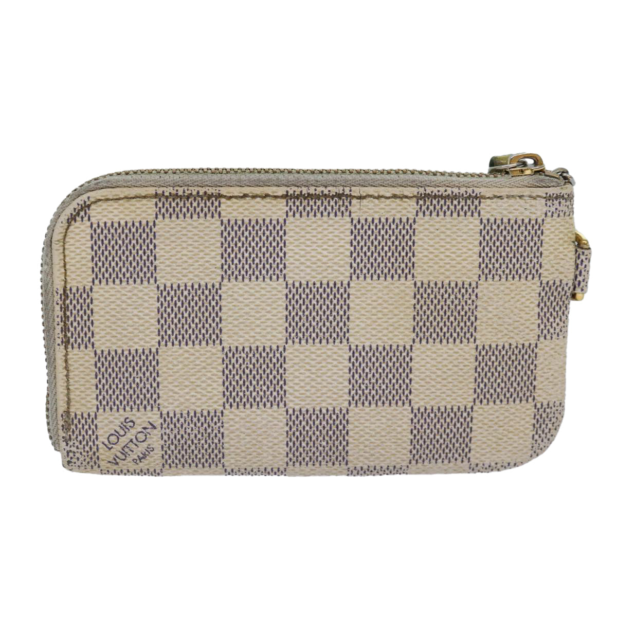 LOUIS VUITTON Damier Azur Pochette Cles Compli Coin Purse N63805 LV Auth 86631 - 0