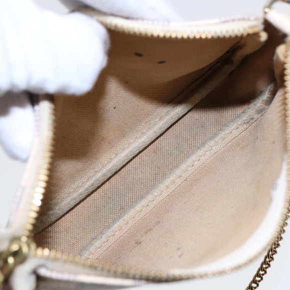 LOUIS VUITTON Damier Azur Mini Pochette Accessoires Pouch N63005 LV Auth 86634