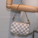 LOUIS VUITTON Damier Azur Mini Pochette Accessoires Pouch N63005 LV Auth 86634-21