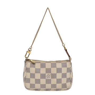 LOUIS VUITTON Damier Azur Mini Pochette Accessoires Pouch N63005 LV Auth 86634 - 0