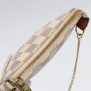 LOUIS VUITTON Damier Azur Mini Pochette Accessoires Pouch N63005 LV Auth 86634-6