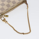 LOUIS VUITTON Damier Azur Mini Pochette Accessoires Pouch N63005 LV Auth 86634-7