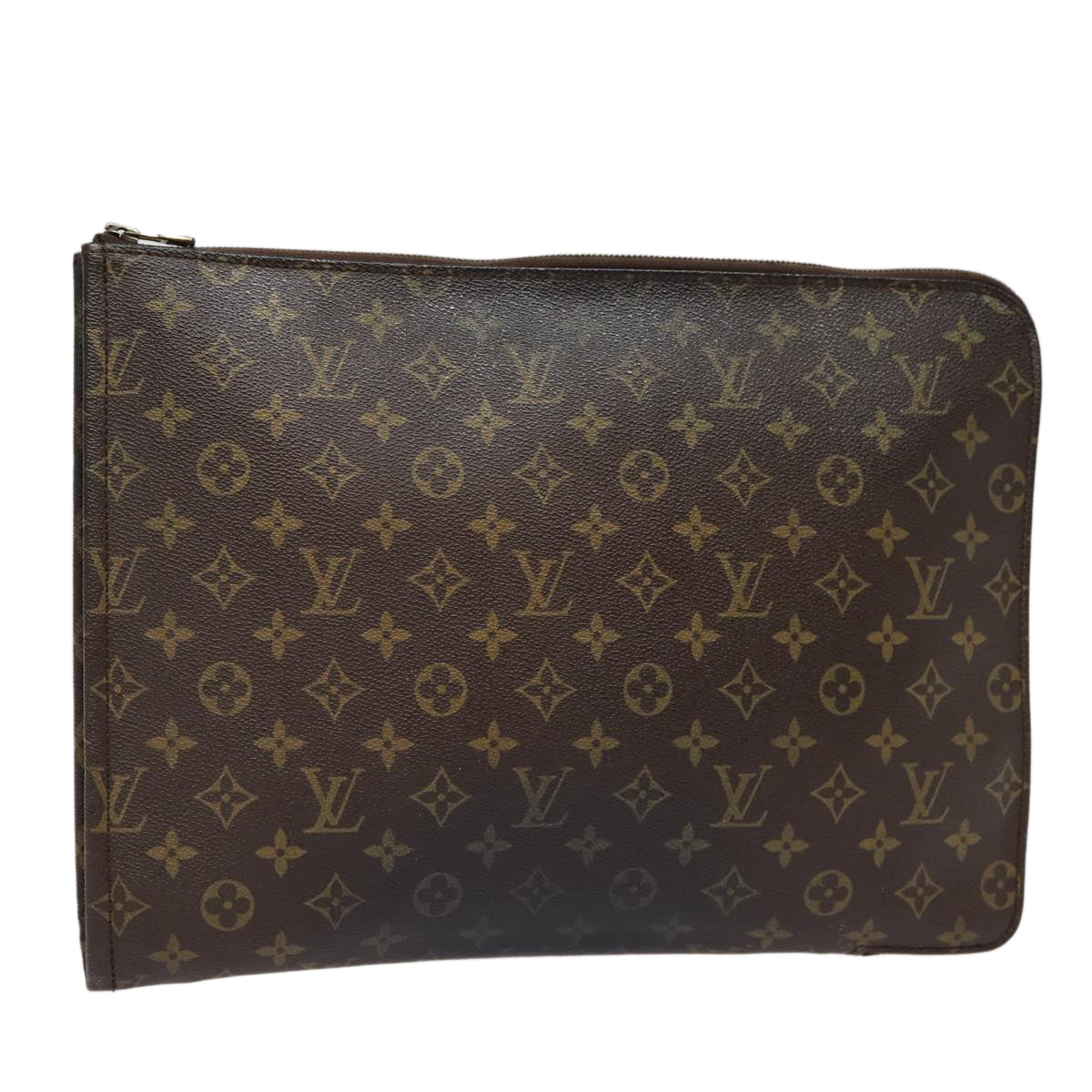 LOUIS VUITTON Monogram Posh Documents Clutch Bag M53456 LV Auth 86652