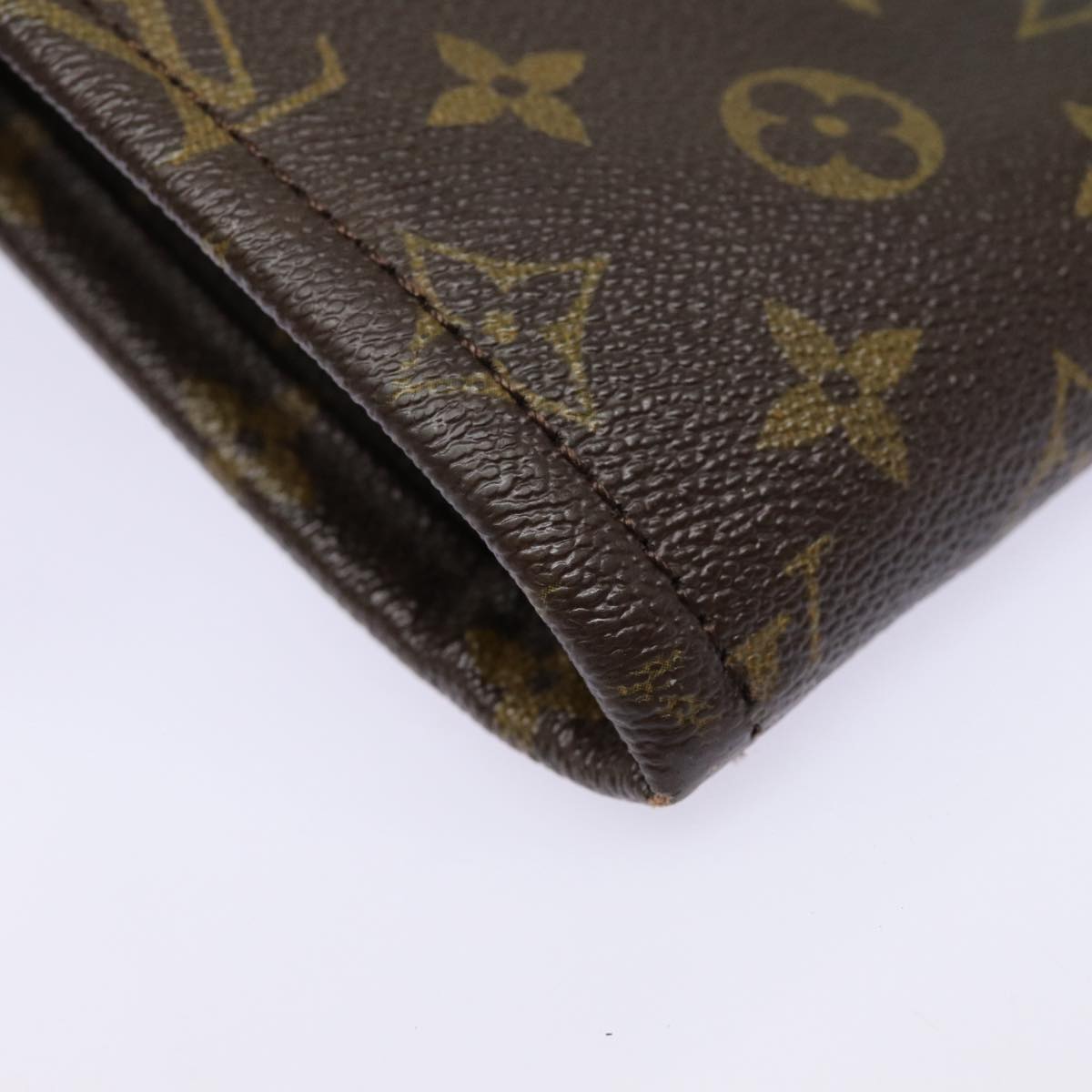 LOUIS VUITTON Monogram Posh Documents Clutch Bag M53456 LV Auth 86652