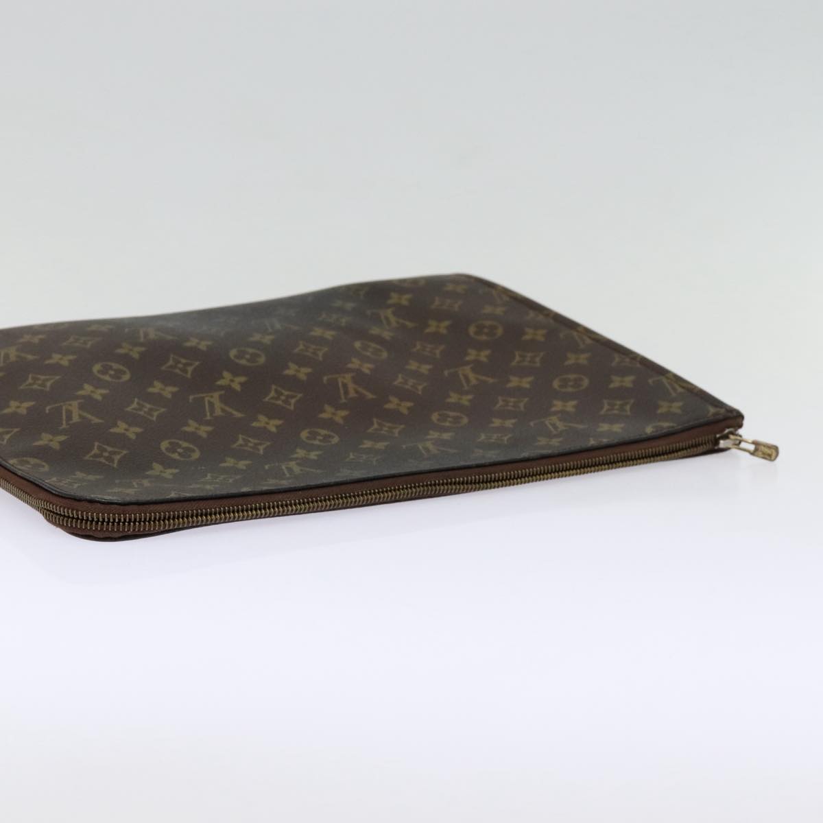 LOUIS VUITTON Monogram Posh Documents Clutch Bag M53456 LV Auth 86652