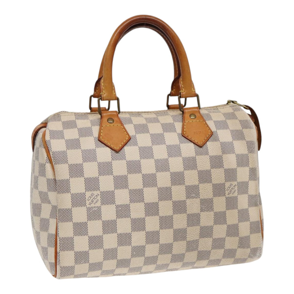 LOUIS VUITTON Damier Azur Speedy 25 Hand Bag N41534 LV Auth 86654