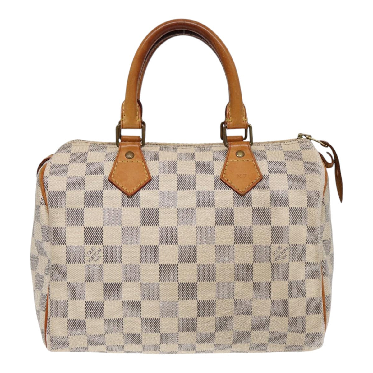 LOUIS VUITTON Damier Azur Speedy 25 Hand Bag N41534 LV Auth 86654