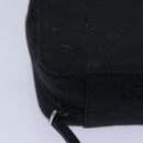 GUCCI GG Canvas Pouch Black Silver 039 1094 Auth 86678-16