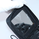 GUCCI GG Canvas Pouch Black Silver 039 1094 Auth 86678-10