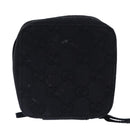 GUCCI GG Canvas Pouch Black Silver 039 1094 Auth 86678-2