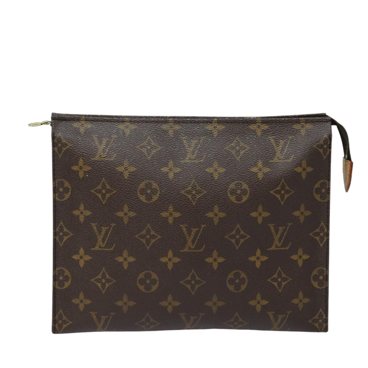 LOUIS VUITTON Monogram Poche Toilette 26 Pouch M47542 LV Auth 86693