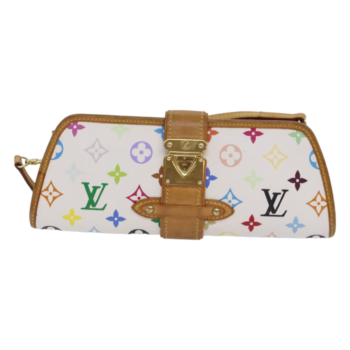 LOUIS VUITTON Multicolor Shirley Shoulder Bag White M40049 LV Auth 86695