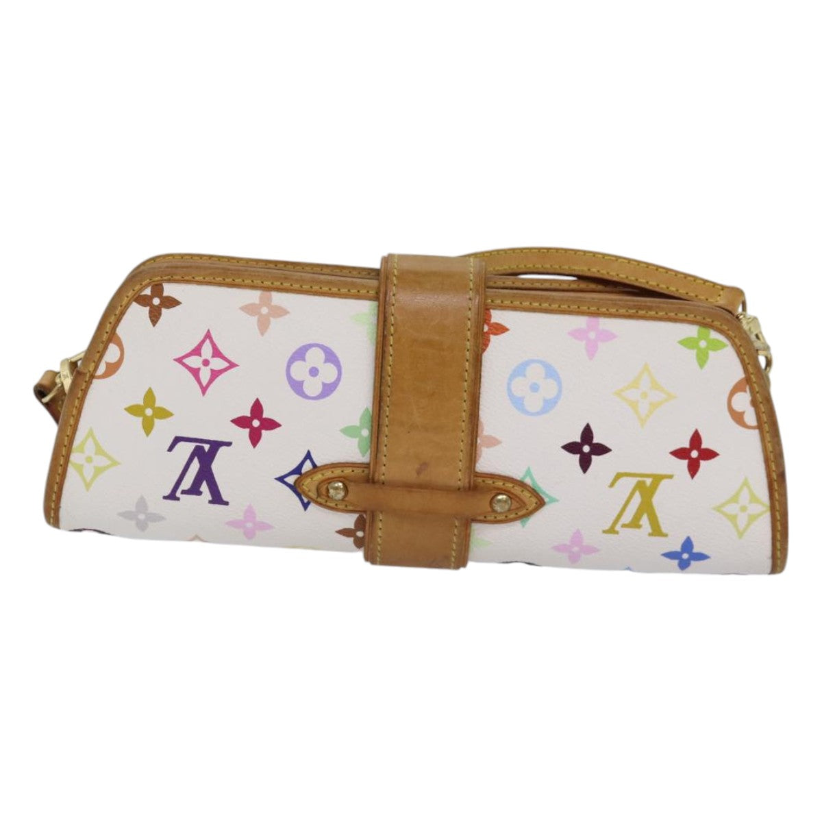 LOUIS VUITTON Multicolor Shirley Shoulder Bag White M40049 LV Auth 86695 - 0