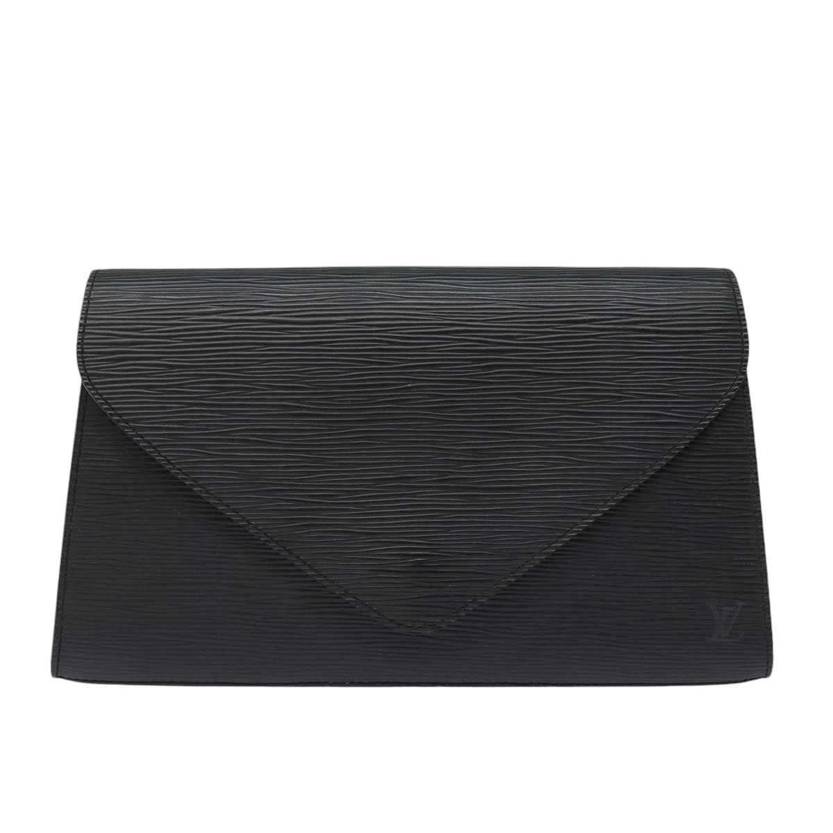 LOUIS VUITTON Epi Art Deco Clutch Bag Black M52632 LV Auth 86697