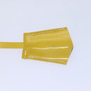 LOUIS VUITTON Monogram Vernis Spring Street Bag Lime Yellow M91068 Auth 86715-10