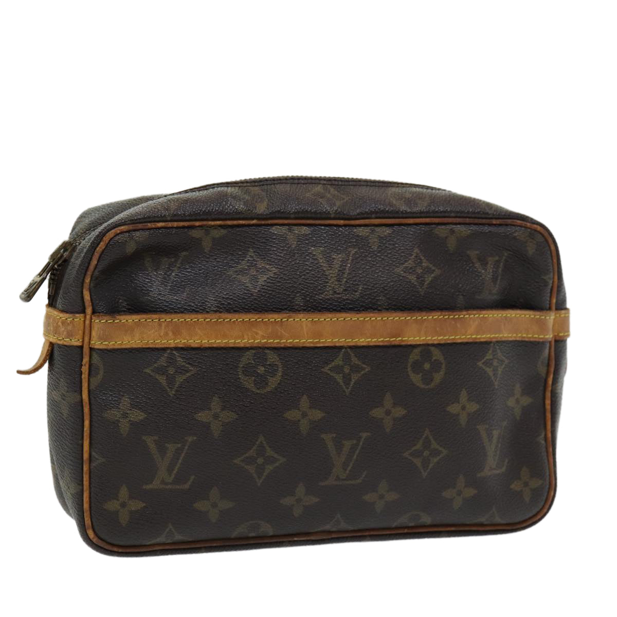 LOUIS VUITTON Monogram Compiegne 23 Clutch Bag M51847 LV Auth 86717