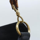 GUCCI Hand Bag Leather 2way Navy Gold 001 0166 1638 Auth 86728-17