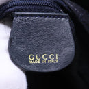 GUCCI Hand Bag Leather 2way Navy Gold 001 0166 1638 Auth 86728-18