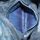 GUCCI Hand Bag Leather 2way Navy Gold 001 0166 1638 Auth 86728-11