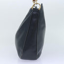 GUCCI Hand Bag Leather 2way Navy Gold 001 0166 1638 Auth 86728-4