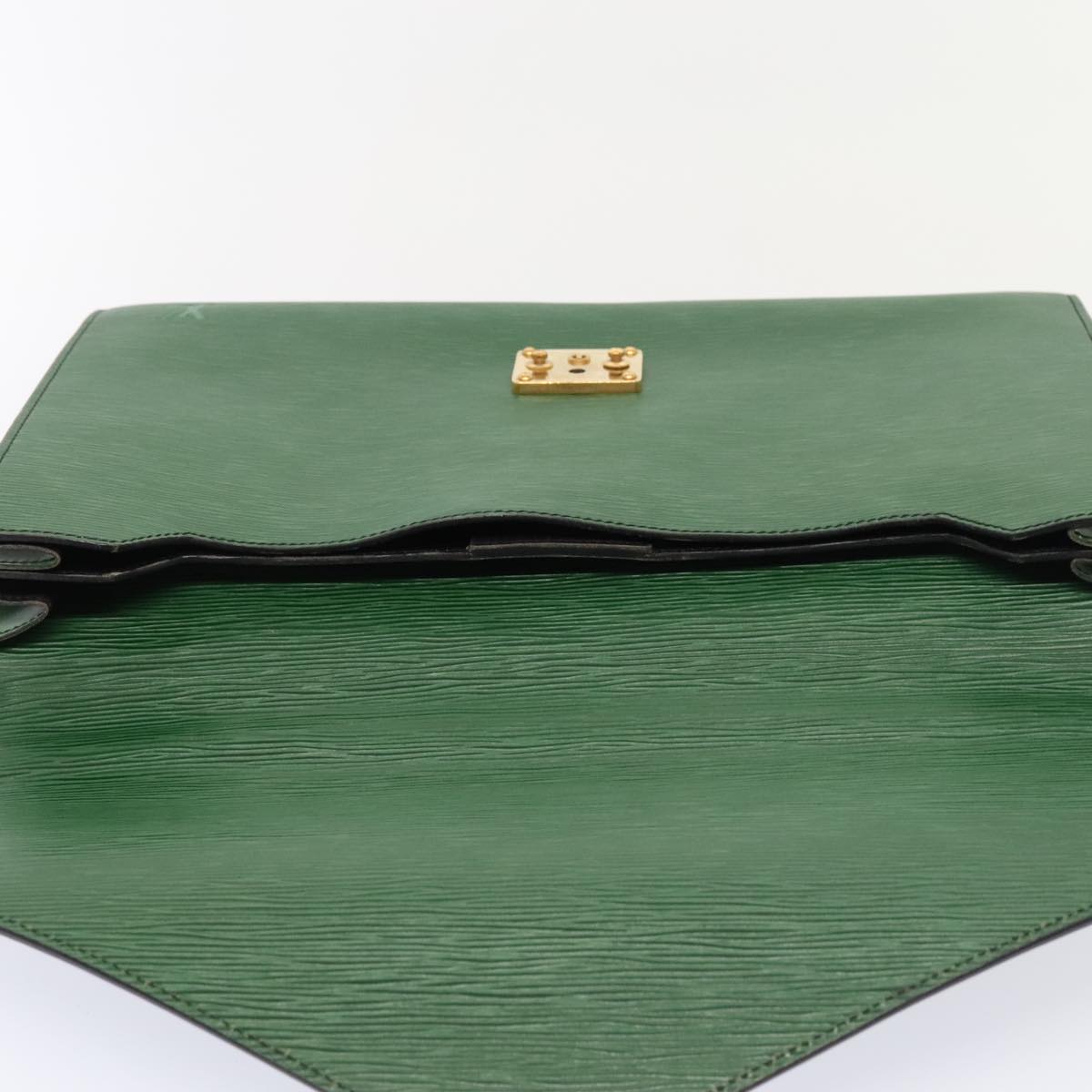 LOUIS VUITTON Epi Serviette Conseiller Briefcase Green M54424 LV Auth 86730