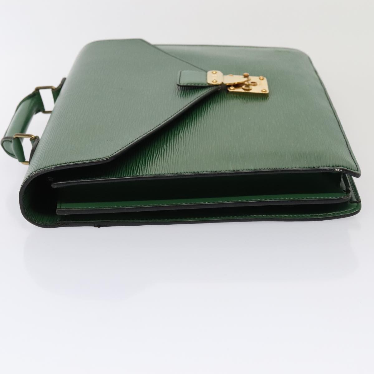 LOUIS VUITTON Epi Serviette Conseiller Briefcase Green M54424 LV Auth 86730