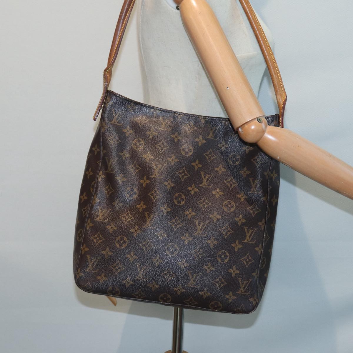 LOUIS VUITTON Monogram Looping GM Shoulder Bag M51145 LV Auth 86763