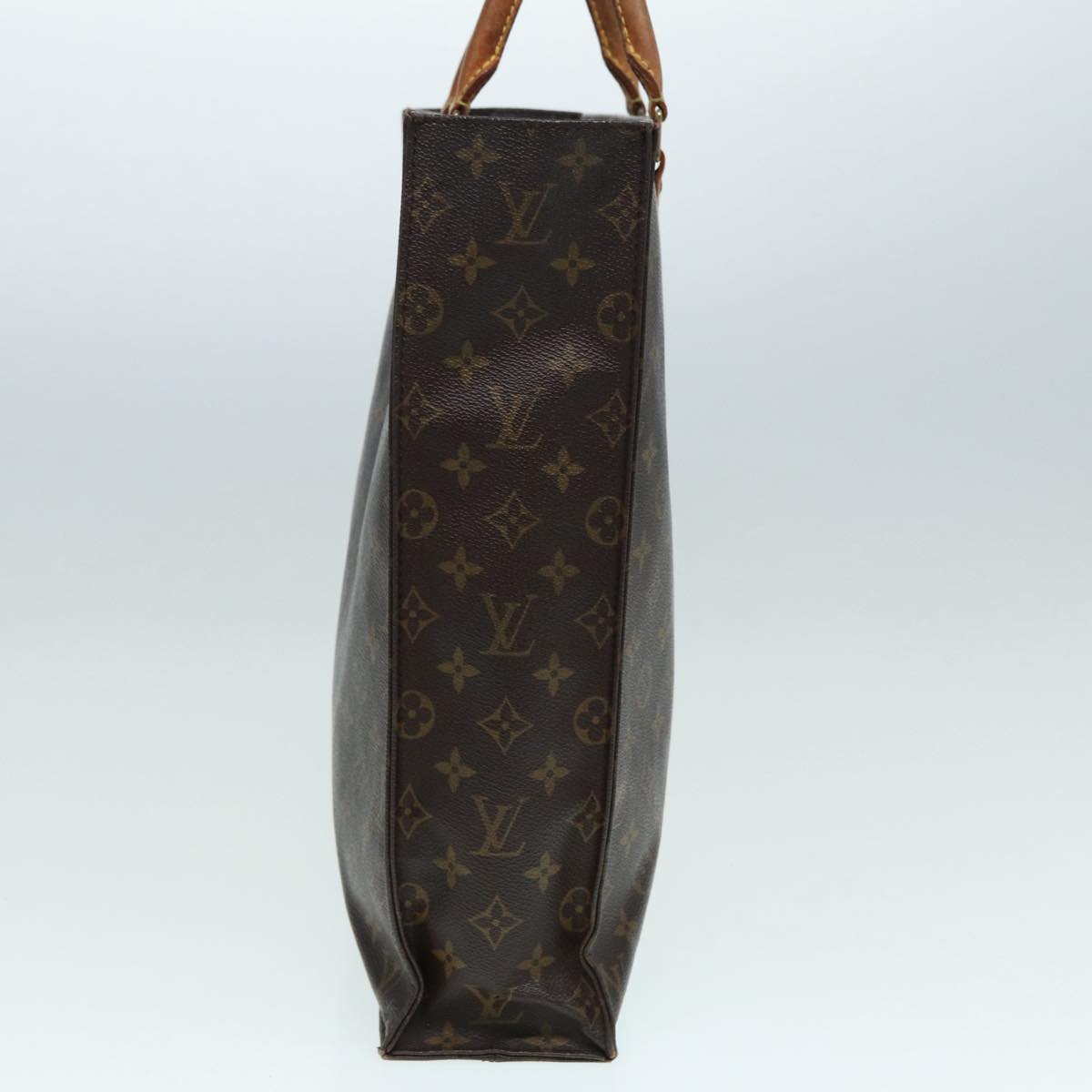 LOUIS VUITTON Monogram Sac Plat Hand Bag M51140 LV Auth 86765