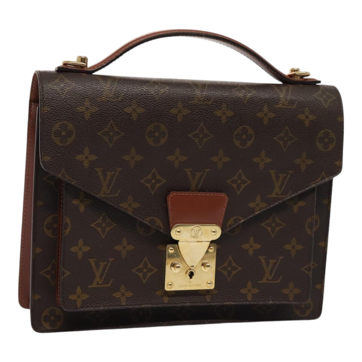 LOUIS VUITTON Monogram Monceau 28 Hand Bag 2way M51185 LV Auth 86778