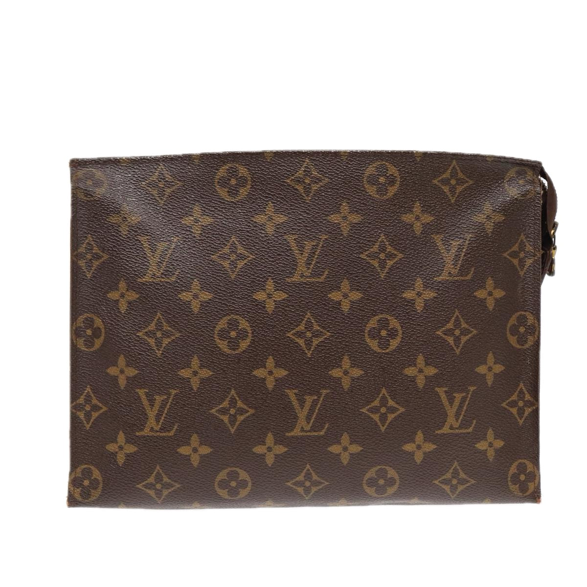 LOUIS VUITTON Monogram Poche Toilette 26 Pouch M47542 LV Auth 86805